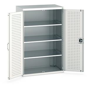 Bott Industial Tool Cupboards with Shelves Bott Perfo Door Cupboard 1050Wx650Dx1600mmH - 3 Shelves